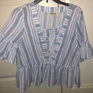 Striped Boutique Top
